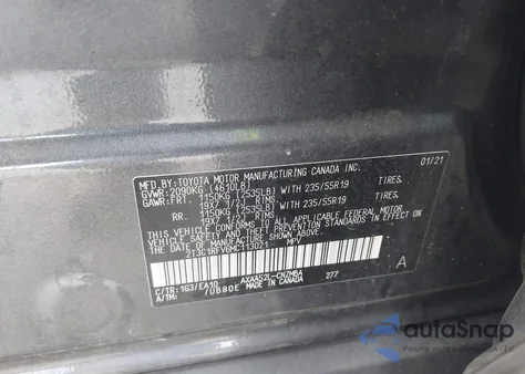 2021 Toyota Rav4 Xle Premium from USA, damaged, VIN 2T3C1RFV6MC113021